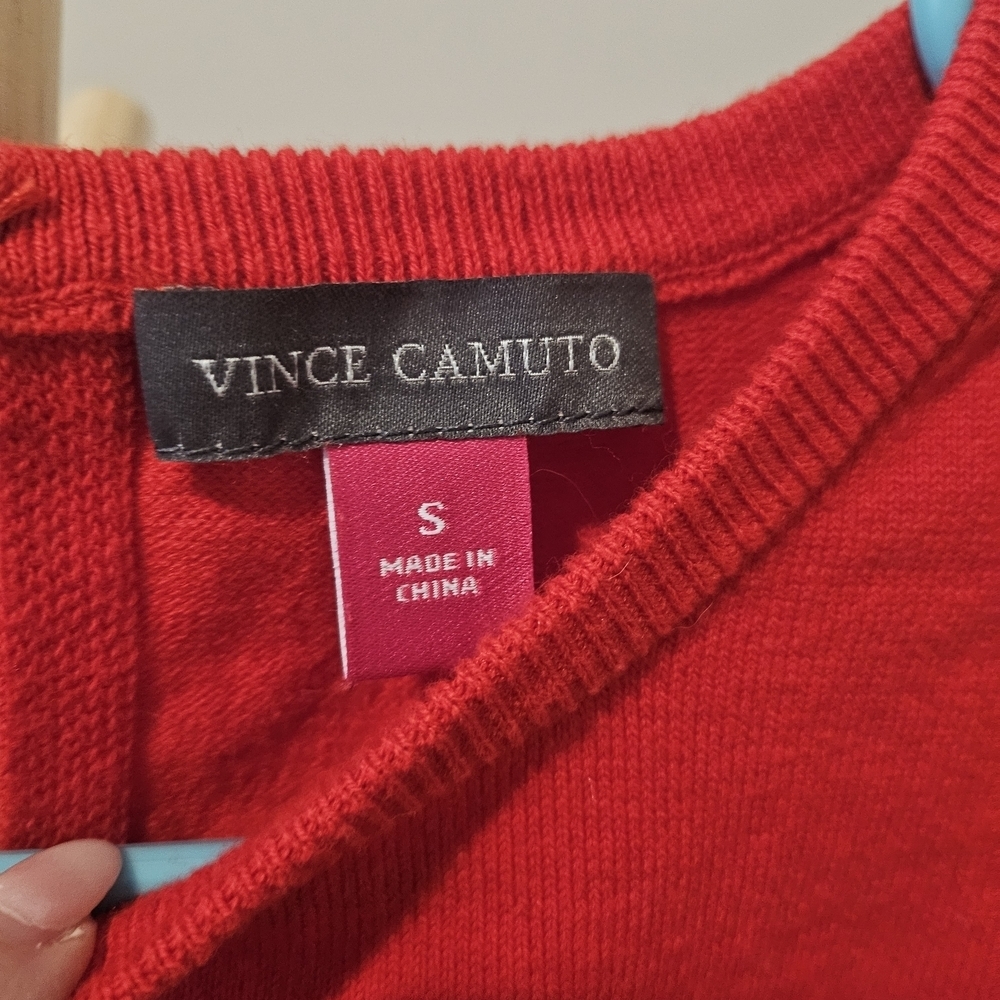 Vince Camuto Red Sweater, Small - Picture 3 of 4
